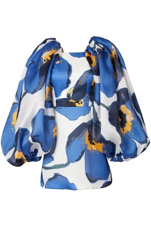 Carolina Herrera Floral-print balloon-sleeve minidress