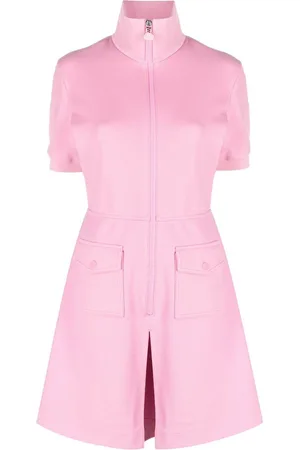 Moncler Zip Fastening Short Sleeve Mini Dress