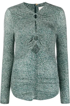 Isabel Marant Animal-print cut-out top