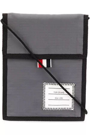 Thom Browne Men Wallets - Ripstop touch-strap neck pouch