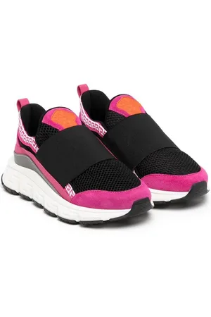 VERSACE Colour-block slip-on sneakers