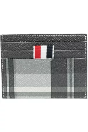 Thom Browne Check-pattern cardholder wallet