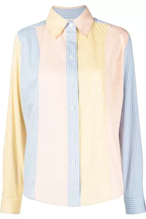 Rokh Colour-block striped shirt