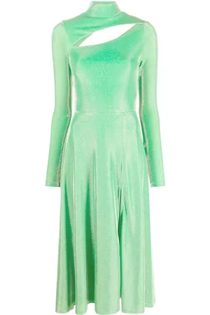 ROTATE Cut-out midi dress