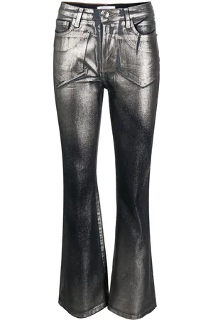 Madison.Maison Metallic-effect laminated jeans