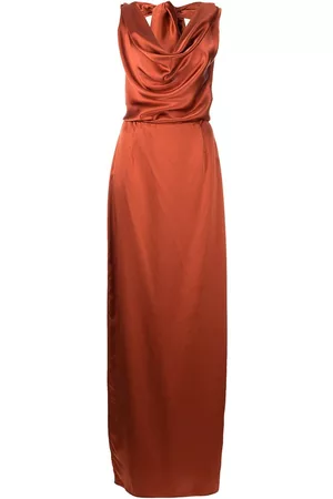 Voz Convertible halterneck silk dress