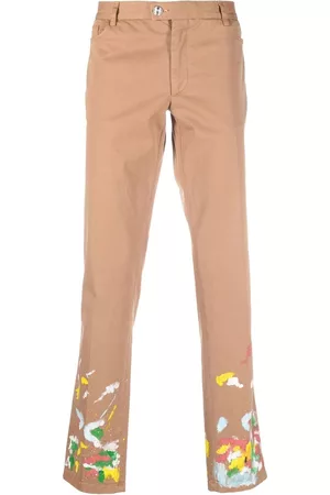 Philipp Plein Paint-splatter effect chinos