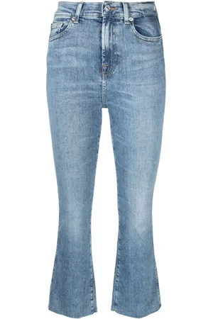7 for all Mankind Flared cropped jeans