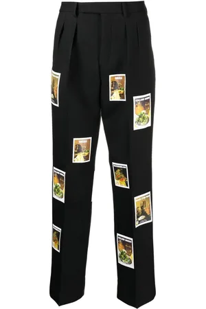 DENIM TEARS Wool polaroid print trousers