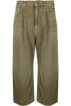 R13 Wide leg cropped jeans