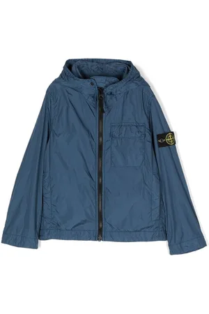 Stone Island Logo patch hooded jacket