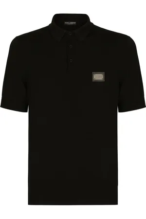 Dolce & Gabbana Logo-tag wool polo shirt