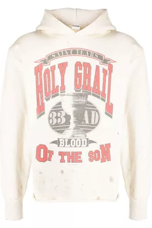 SAINT MXXXXXX Cotton graphic print hoodie