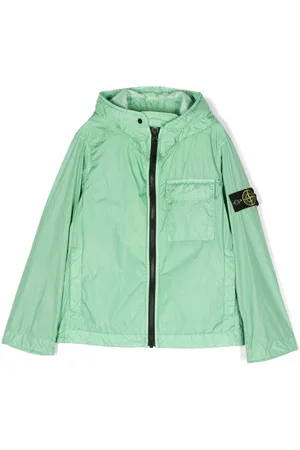 Stone Island Logo patch hooded jacket