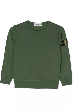 Stone Island Compass-patch crew-neck sweatshirt