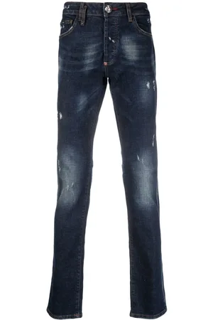 Philipp Plein Super Straight Cut distressed jeans