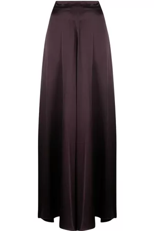 Voz Silk-satin palazzo trousers