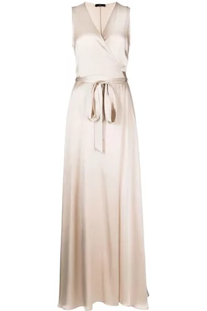 Voz Neck wrap-style maxi dress