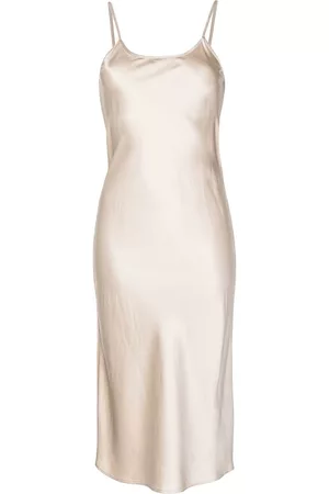 Voz Silk-satin midi slip dress