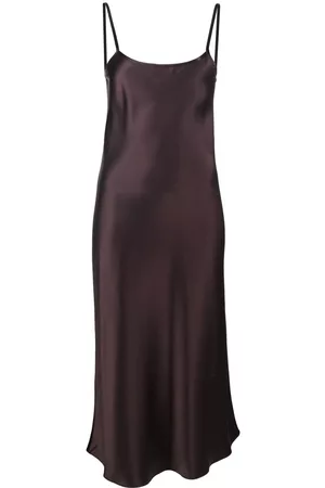 Voz Satin midi slip dress