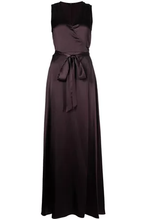 Voz Frontward satin maxi dress