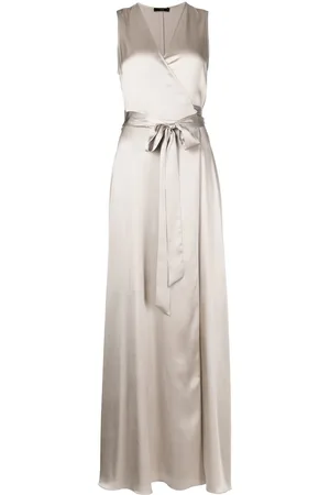 Voz Frontward wrap maxi dress