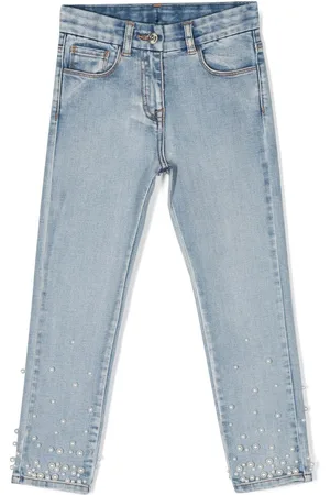 MONNALISA Exposed-seam detail jeans