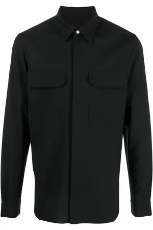 Rick Owens Concealed-front shirt jacket