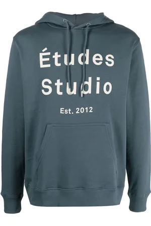 Etudes Studio logo-print pullover hoodie