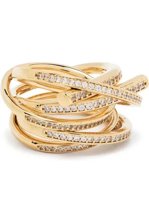 Salvatore Ferragamo All-over crystal-embellished ring