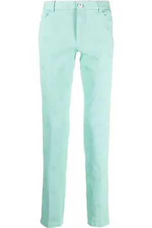 Philipp Plein Skull embroidery straight-leg trousers