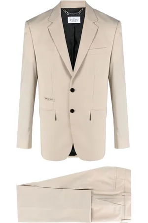 Philipp Plein Logo-plaque single-breasted suit