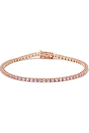Roxanne First 14kt rose gold sapphire tennis bracelet