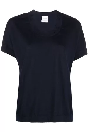 Barrie Short-sleeve cashmere top