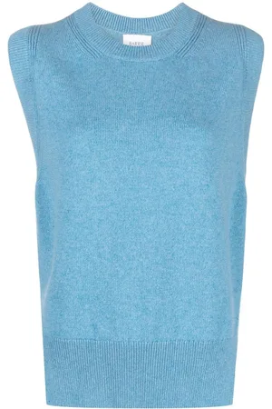 Barrie Iconic sleeveless cashmere jumper