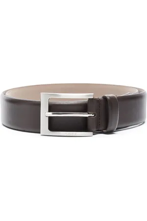 HUGO BOSS Engraved logo buckle belt