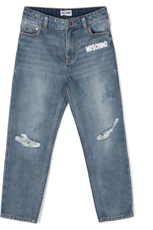 Moschino Logo-print straight jeans