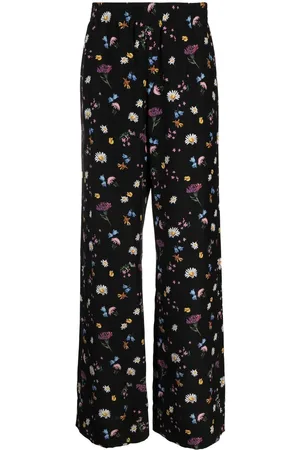 Stella McCartney Floral-print silk trousers