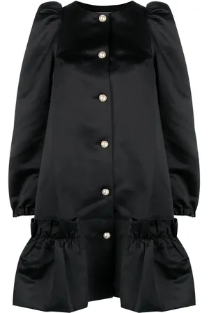 Sleeper Mystery Puff button-up dress