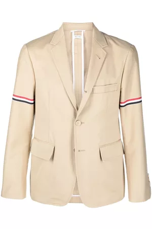 Thom Browne RWB-stripe single-breasted blazer