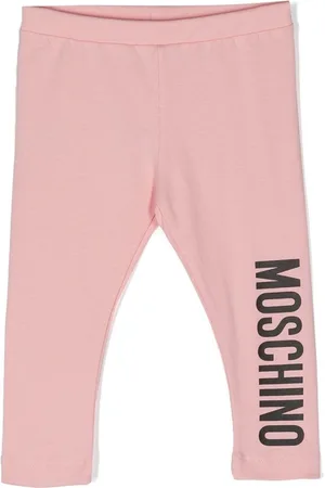 Moschino Logo-print stretch-cotton leggings