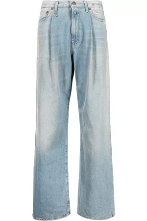 R13 Damon pleated wide-leg trousers
