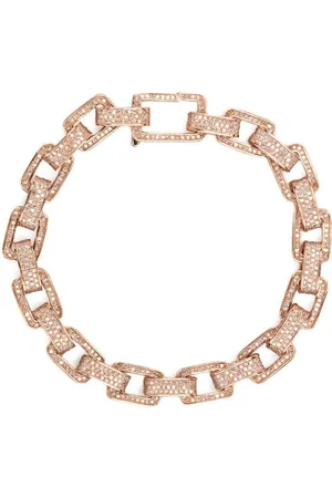 Shay 18kt rose Deco diamond bracelet