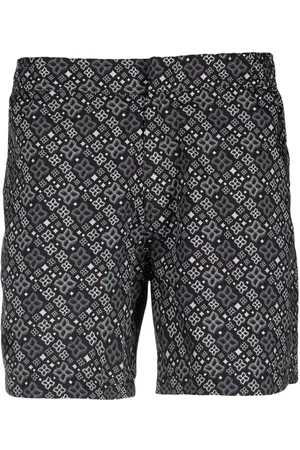 TAGLIATORE Abstract-pattern swim shorts