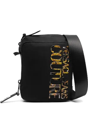 VERSACE Logo-embellished messenger bag