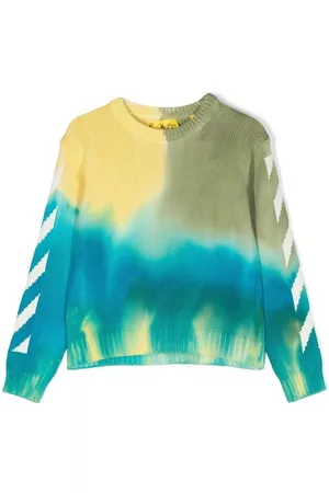 OFF-WHITE Tie-dye cotton jumper