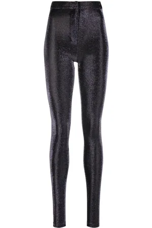 Zeynep Arcay Luminous-finish super-skinny trousers