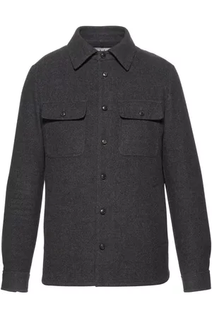 Norwegian Wool Long-sleeved wool shirt jacket