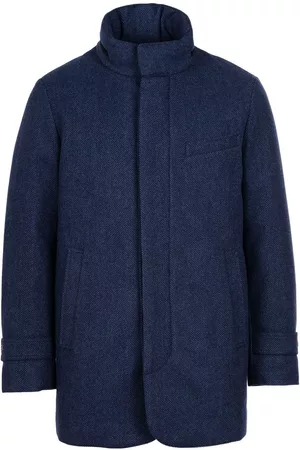 Norwegian Wool Down-lined herringbone coat