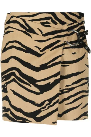 Stella McCartney Zebra-print wrap miniskirt